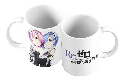 Dos Tazas Rezero Rem y Ram